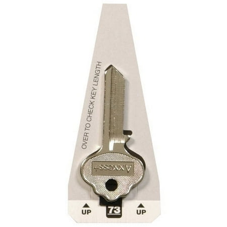 Hillman 88551 #73 Key, Replacement ILCO Blank Key, Brass