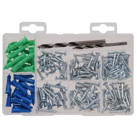 Hillman Medium Wood Screw Assortment, Steel, Muticolor, New, 165 Pack