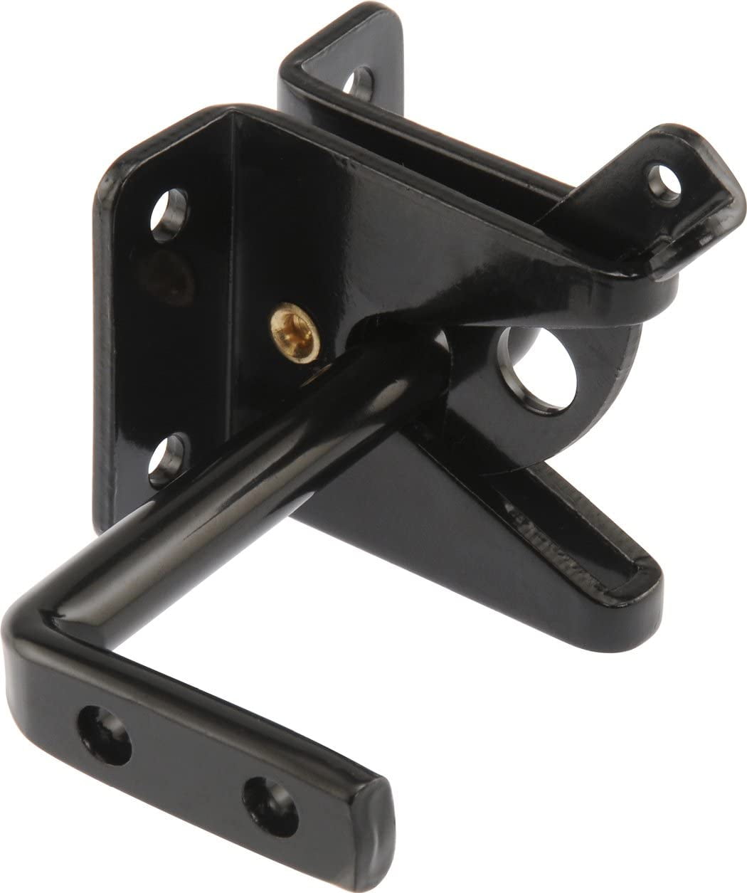The Hillman Group Out Swinging Gate Latch Black Finish 1Pack