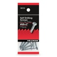 thumbnail image 1 of Hillman Self Drilling Screws #10 x 1", Steel, Zinc, Interior, Phillips, Silver, 7 pack, 1 of 9