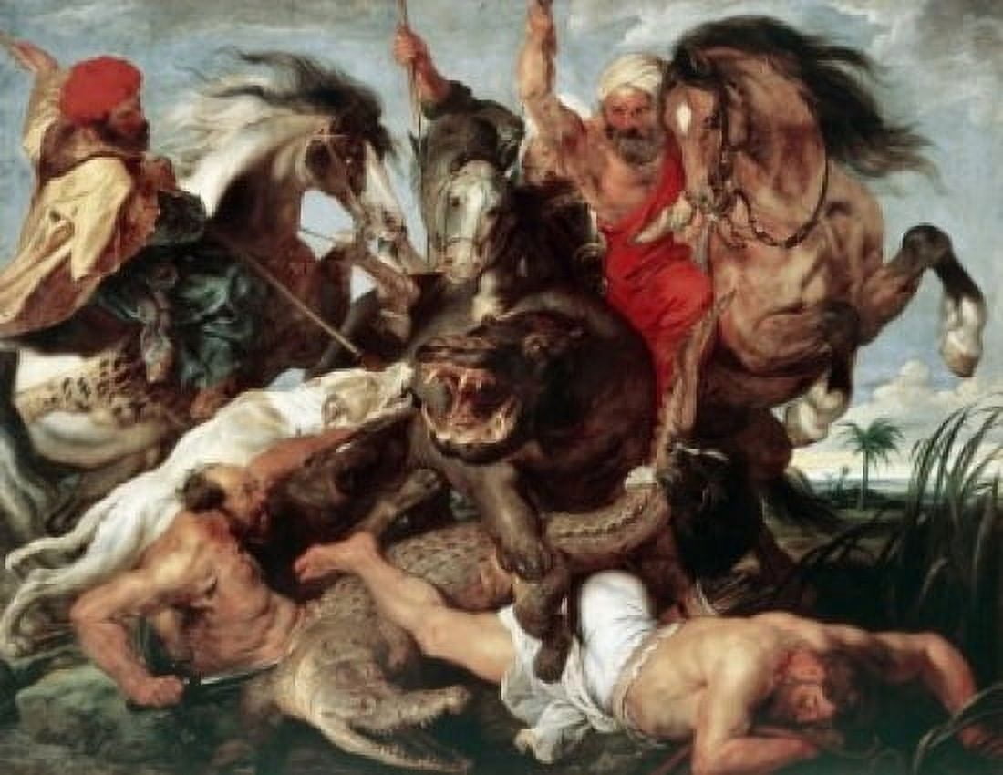 The Hippo Hunt Peter Paul Rubens (1577-1640 Flemish) Canvas Art - Peter Paul Rubens (24 x 36)