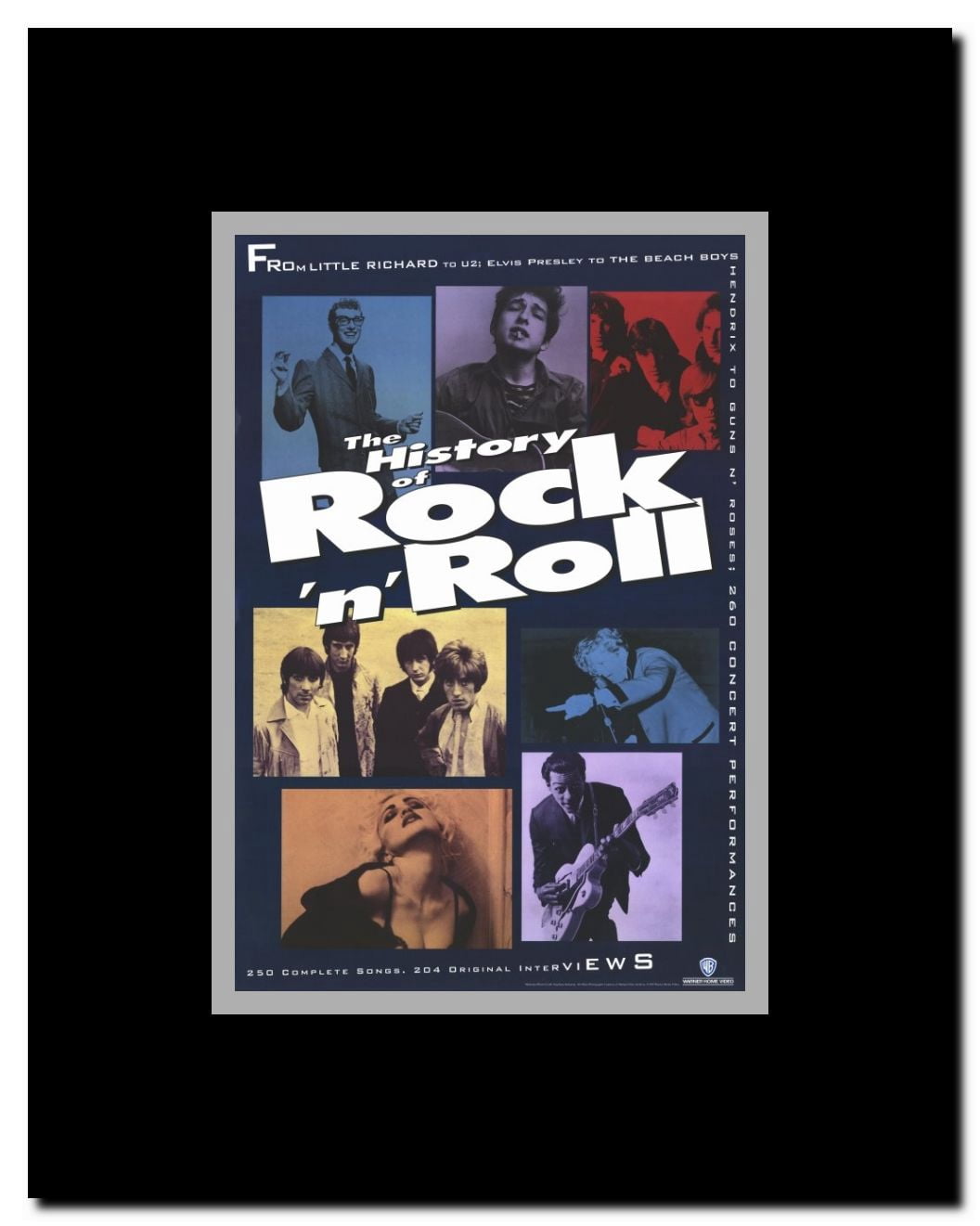 The History of Rock N Roll Framed Movie Poster