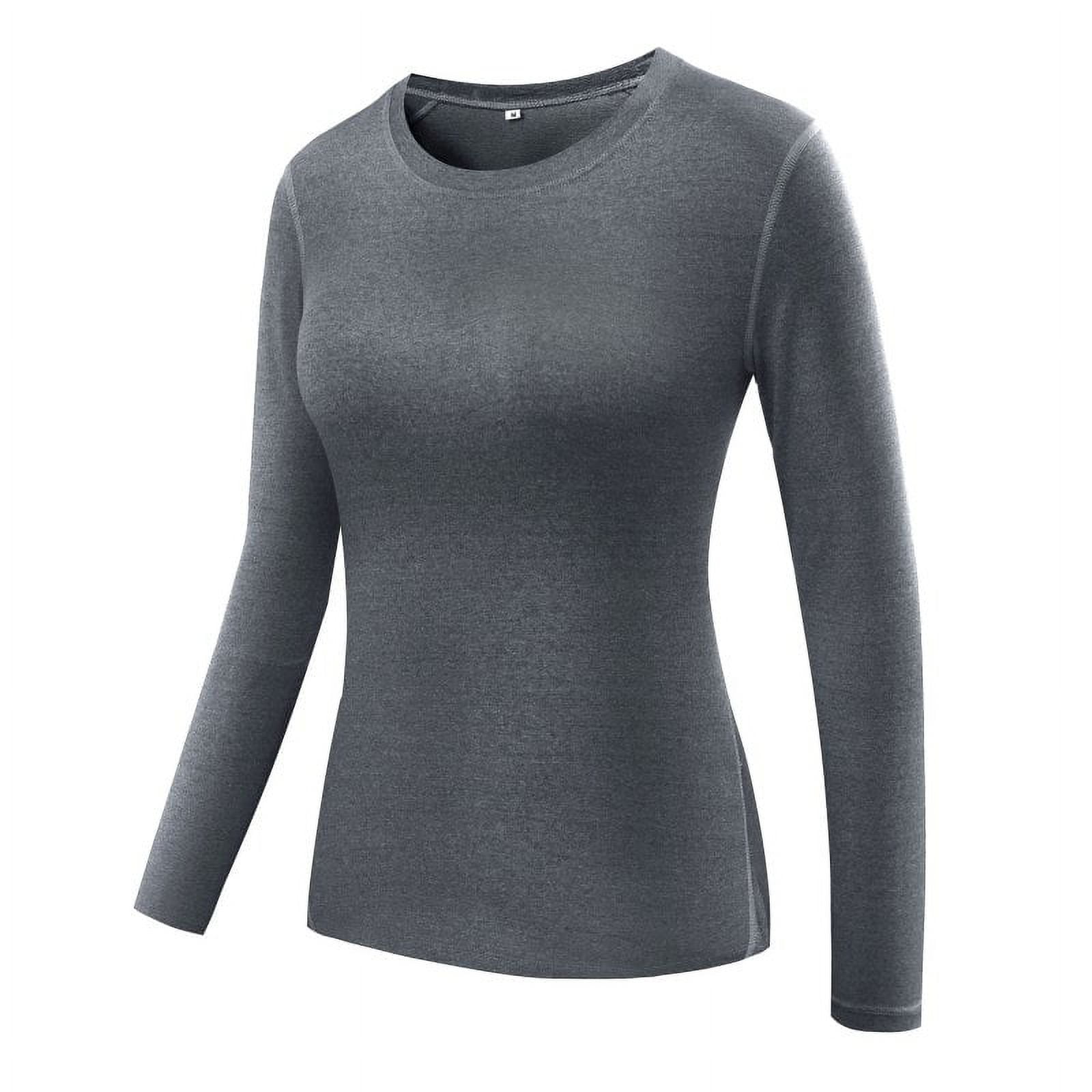 Women Gym Fitness Yoga Tops Compression Sports Long Sleeve Shirt Tops Running Tees Tops