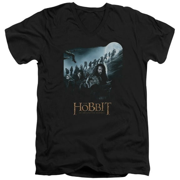 The Hobbit - A Journey - Slim Fit V Neck Shirt - XX-Large