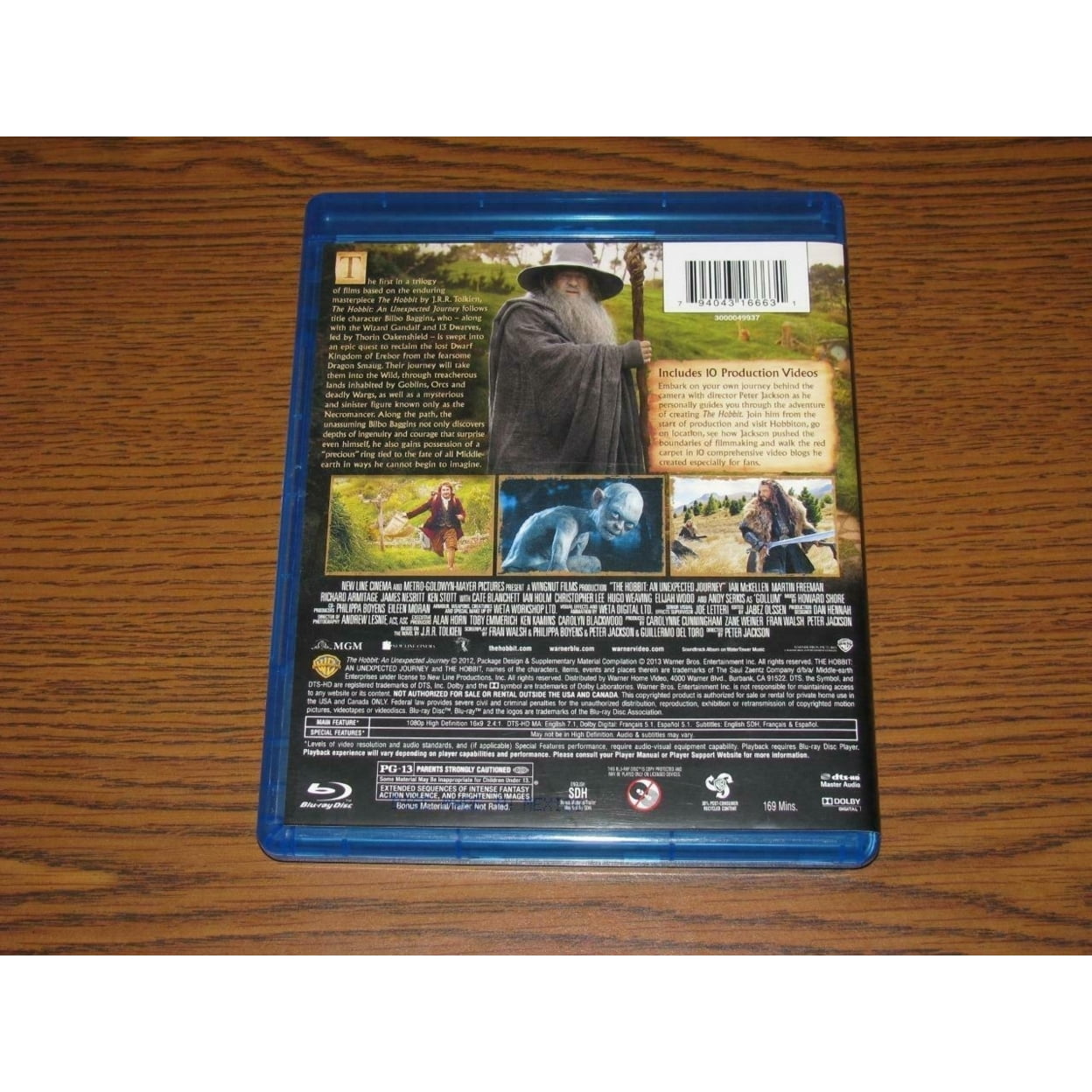 The Hobbit: An Unexpected Journey (Blu-ray DVD)