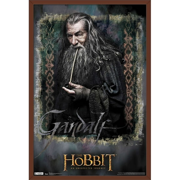 The Hobbit: An Unexpected Journey - Gandalf Wall Poster, 22.375" x 34", Framed