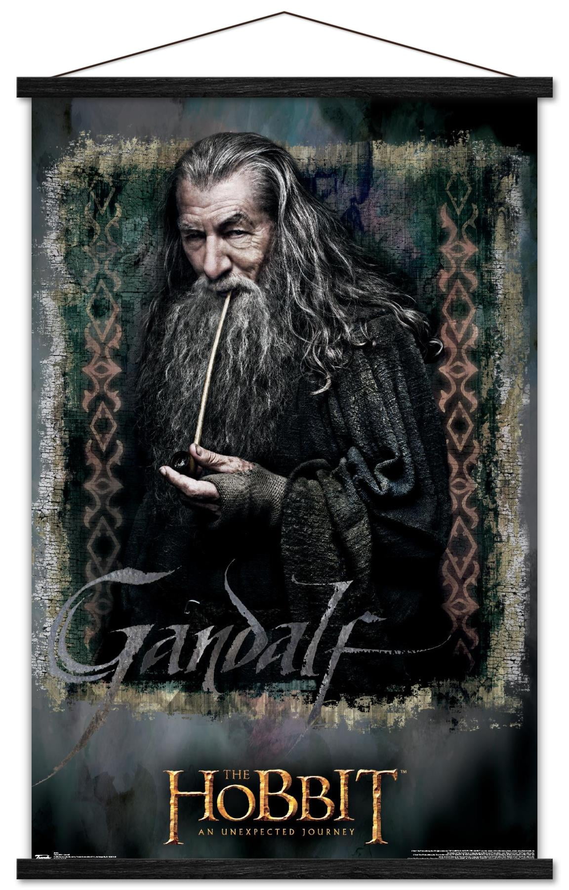The Hobbit: An Unexpected Journey - Gandalf Wall Poster with Wooden Magnetic Frame, 22.375" x 34"