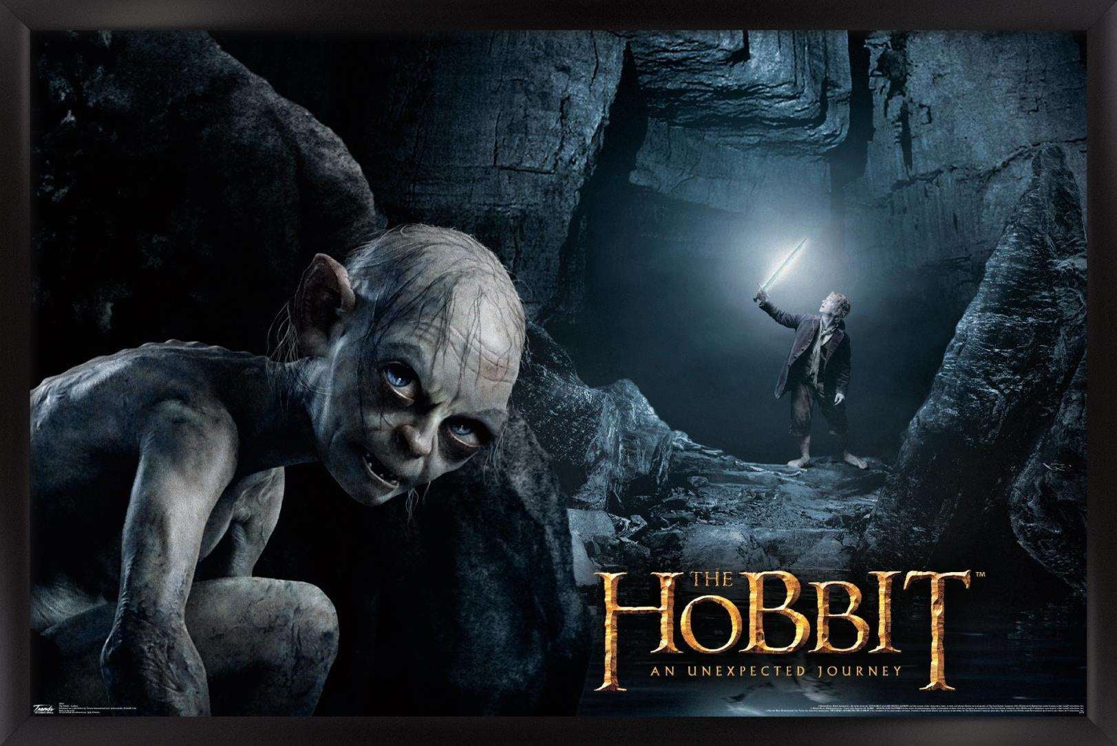 The Hobbit: An Unexpected Journey - Gollum Wall Poster, 14.725" x 22.375", Framed