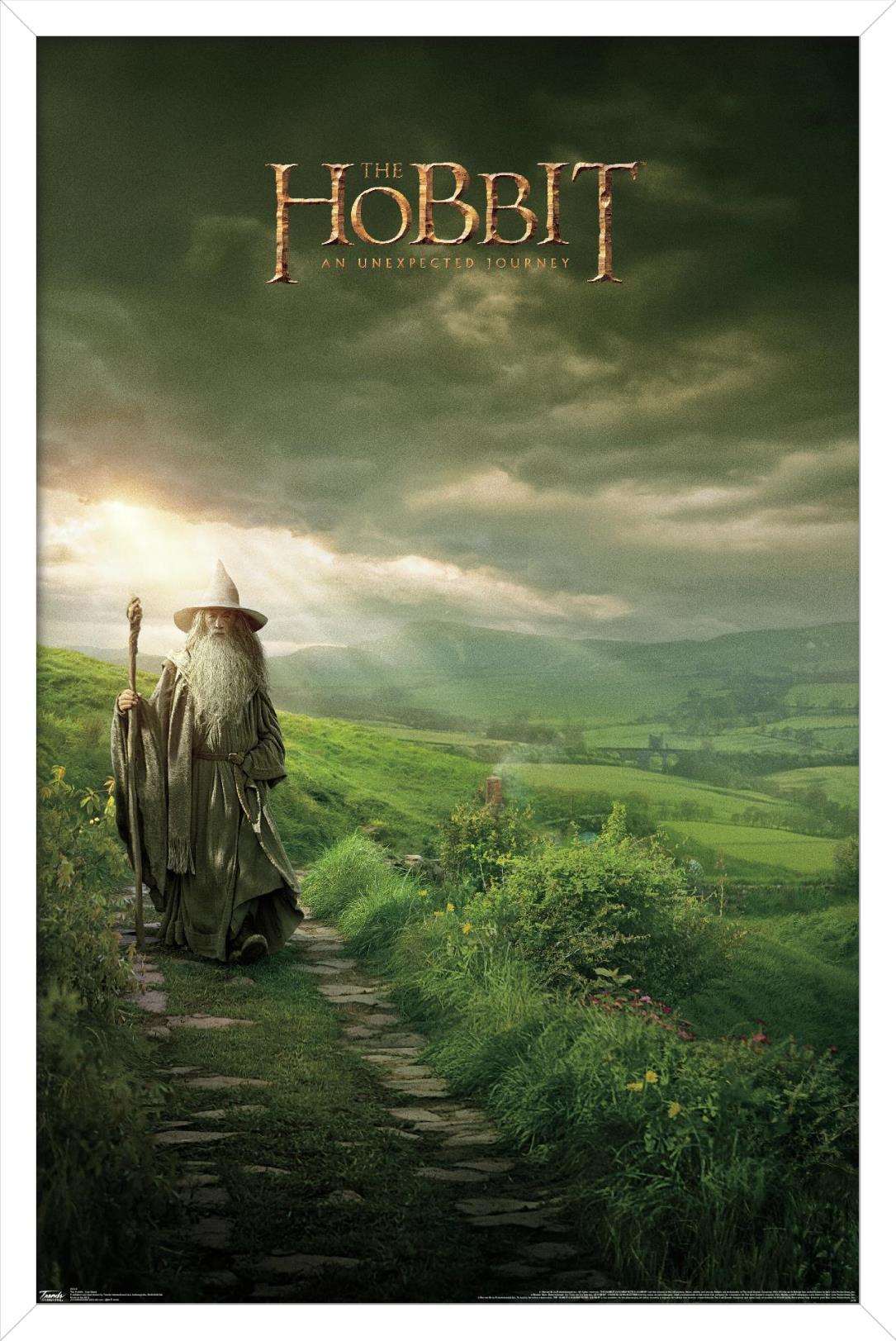 The Hobbit: An Unexpected Journey - One Sheet Wall Poster, 14.725" x 22.375", Framed