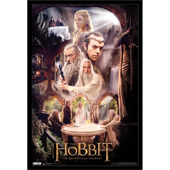 The Hobbit: An Unexpected Journey - Rivendell Wall Poster, 22.375" x 34", Framed