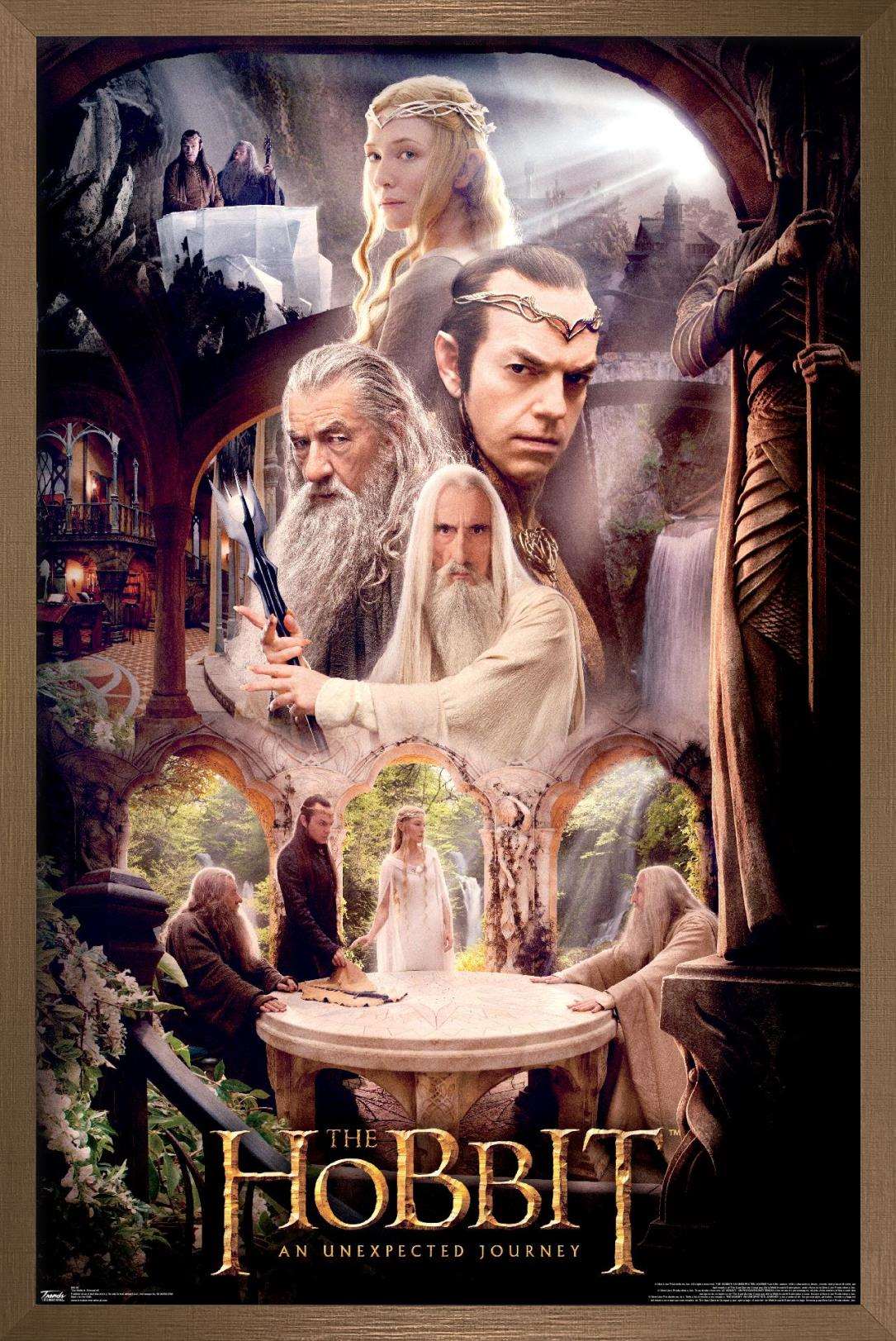 The Hobbit: An Unexpected Journey - Rivendell Wall Poster, 22.375" x 34", Framed