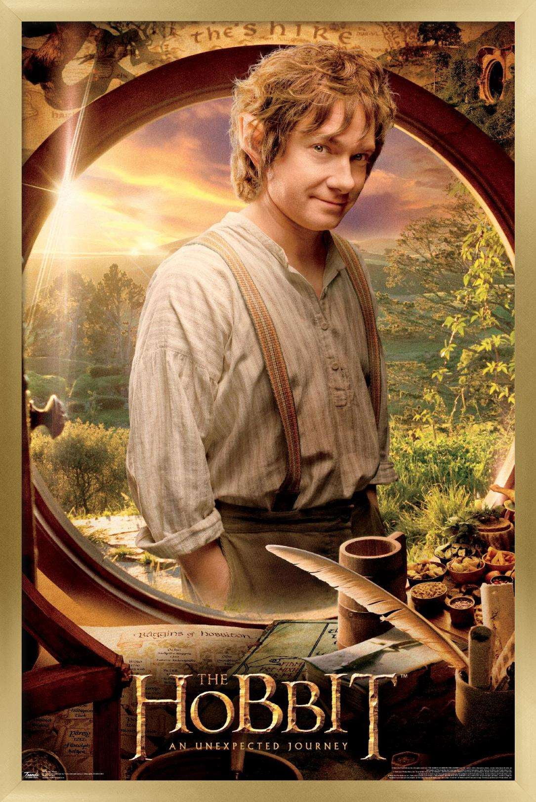 The Hobbit: An Unexpected Journey - Teaser Wall Poster, 14.725" x 22.375", Framed
