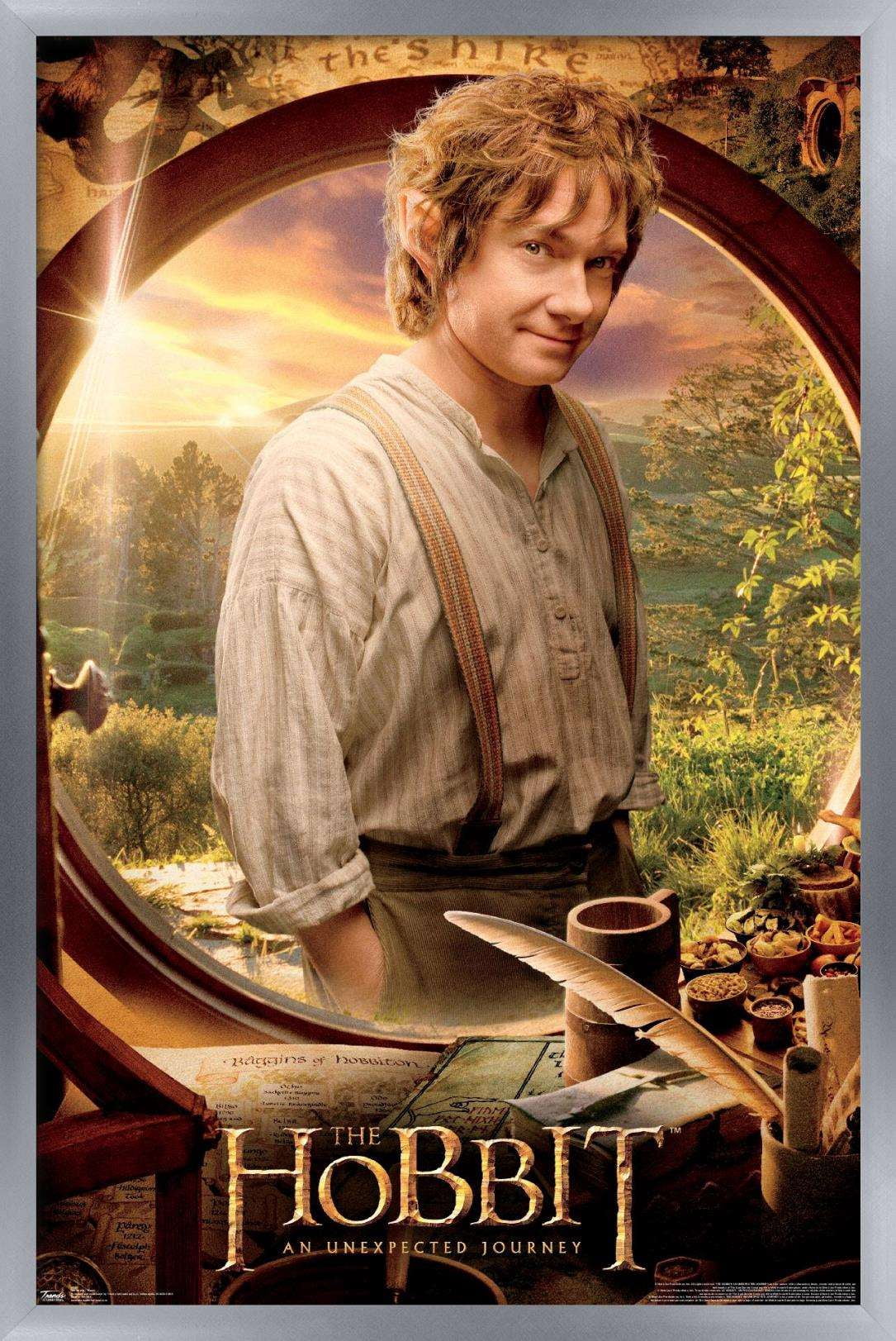 The Hobbit: An Unexpected Journey - Teaser Wall Poster, 14.725" x 22.375", Framed
