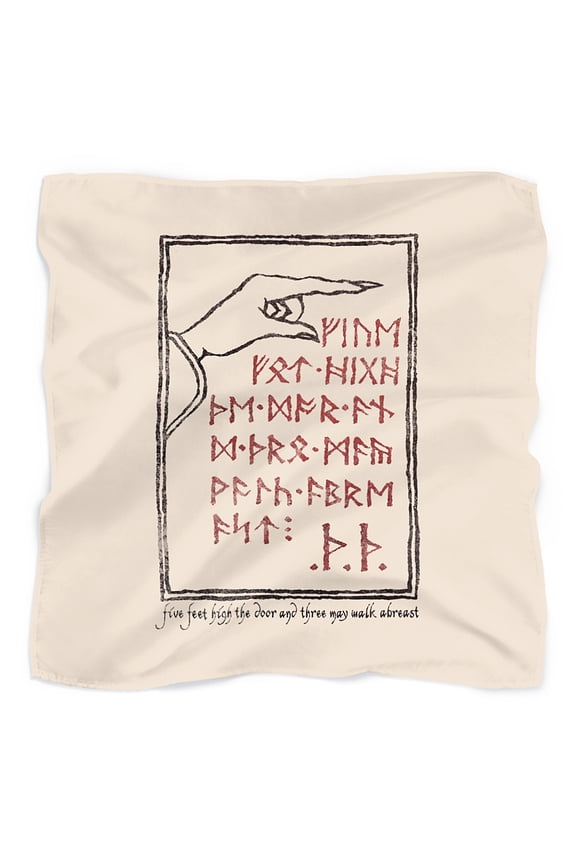 The Hobbit Back Door Bandana (21 in x 21 in)