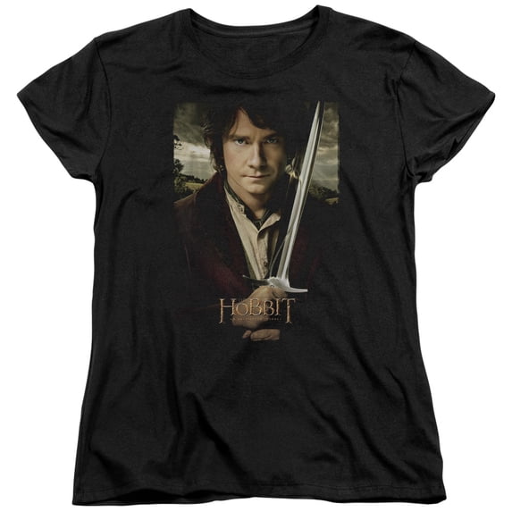 The Hobbit Baggins Poster S/S Women's T-Shirt Black