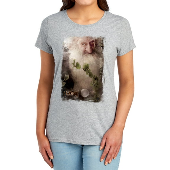 The Hobbit Balin Women's T Shirt, Athletic Heather, Large