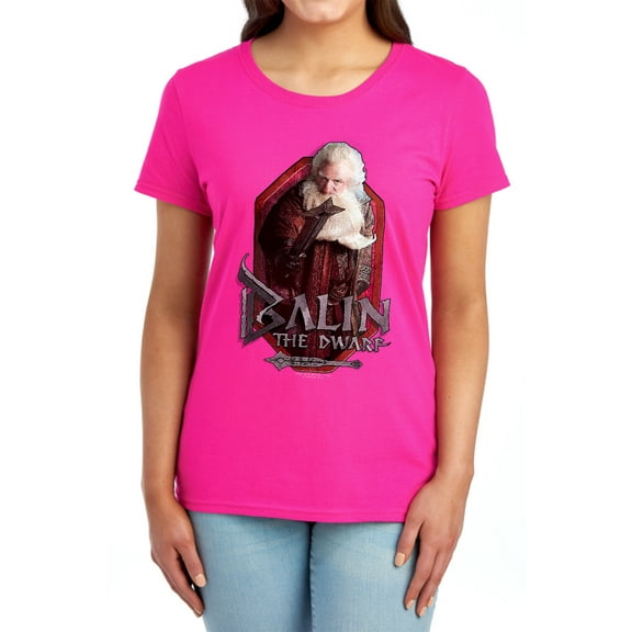 The Hobbit Balin Women's T Shirt, Hot Pink, X-Large