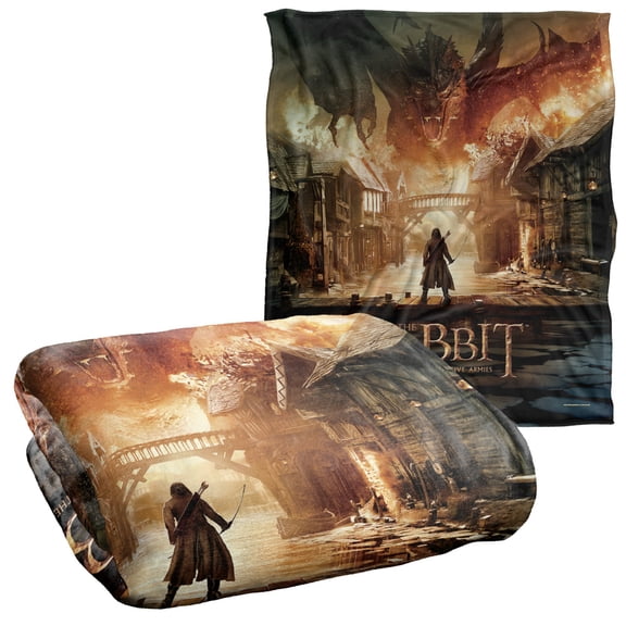 The Hobbit Battle of The Five Armies Poster Silky Touch Super Soft Throw Blanket 50' x 60'