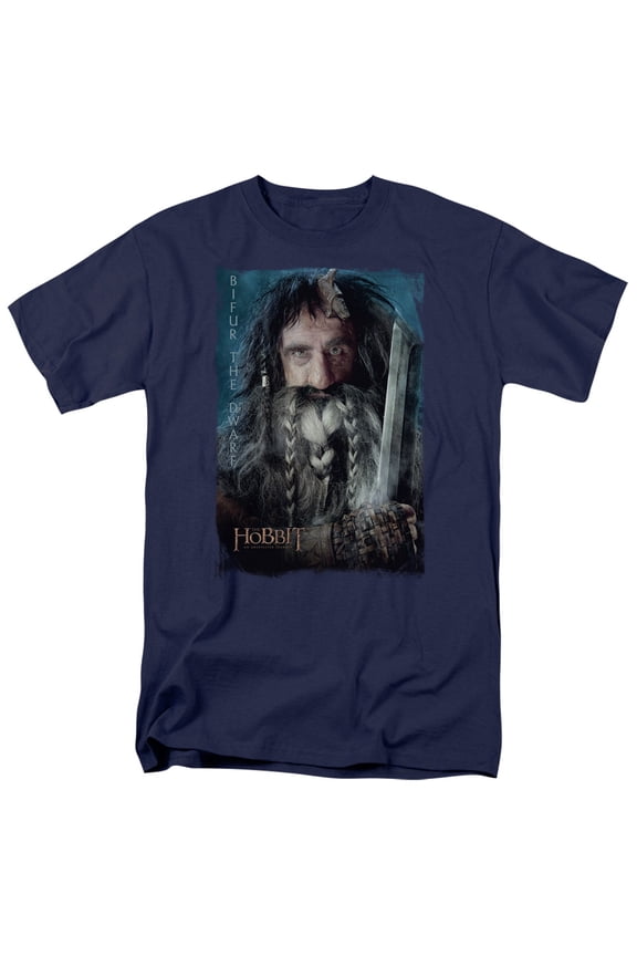 The Hobbit T-Shirt Bifur Unisex Graphic Tee For Men & Women Navy 