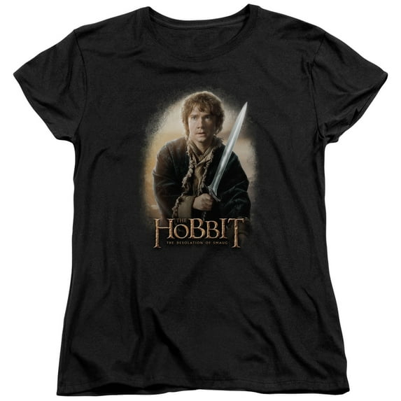 The Hobbit - Bilbo And Sting - Women's Short Sleeve Shirt - Medium