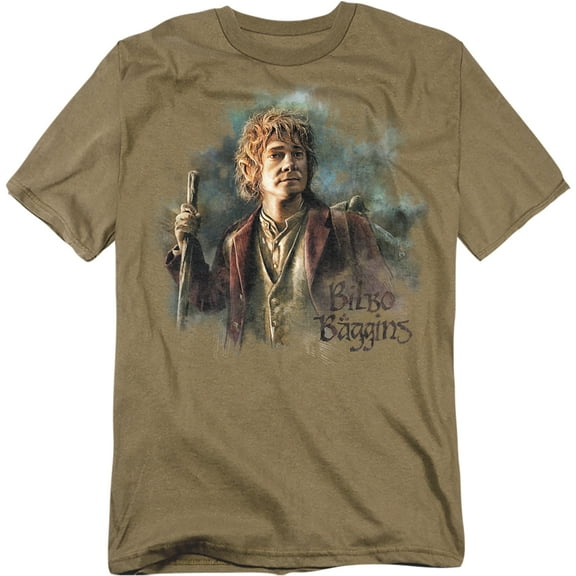The Hobbit T-Shirt Bilbo Baggins Unisex Graphic Tee For Men & Women Safari Green 