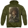 thumbnail image 1 of The Hobbit Bofur Adult Pullover Hoodie Sweatshirt Military Green, 1 of 1