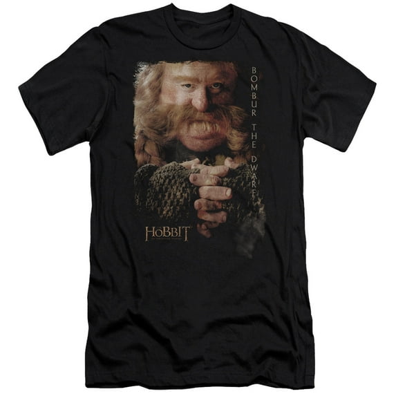 The Hobbit Bombur S/S Adult 30/1 T-Shirt Black