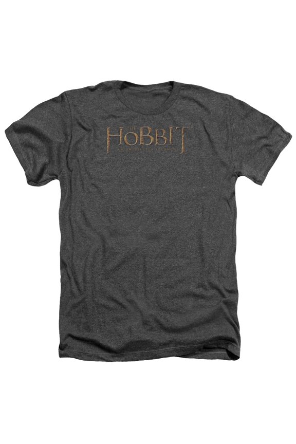 The Hobbit - Distressed Logo - Heather Short Sleeve Shirt - Small