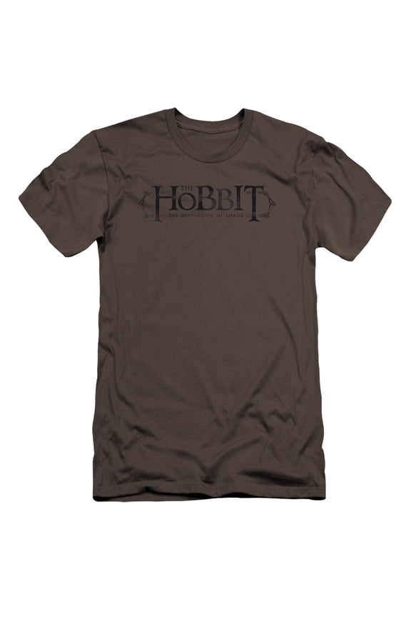 The Hobbit - Distressed Logo - Premium Slim Fit Short Sleeve Shirt - Small
