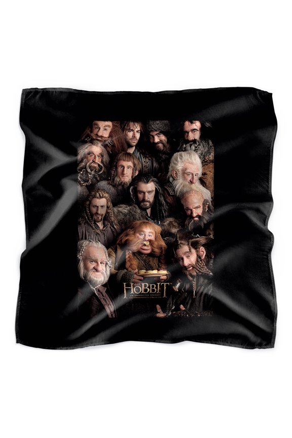 The Hobbit Dwarves Poster Bandana (21 in x 21 in)