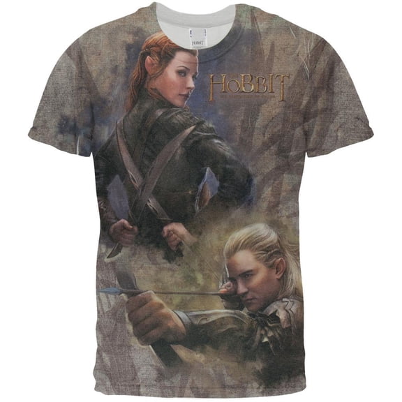 The Hobbit - Elves All Over T-Shirt - 3X-Large