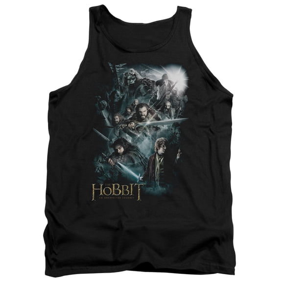 The Hobbit Epic Adventure Adult Tank Top Black