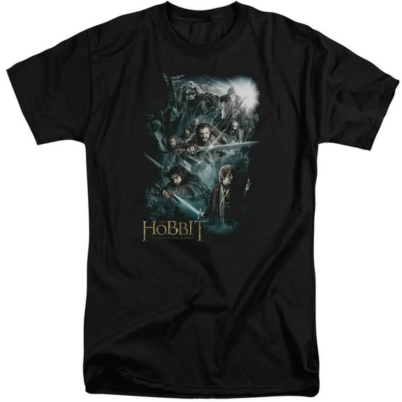 The Hobbit Epic Adventure S/S Adult Tall Black