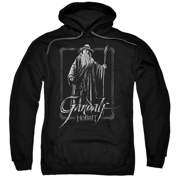 The Hobbit Gandalf Stare Adult Pullover Hoodie Sweatshirt Black