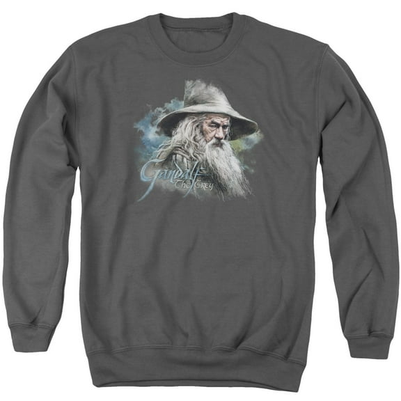 The Hobbit Gandalf The Grey Adult Crewneck Sweatshirt Charcoal