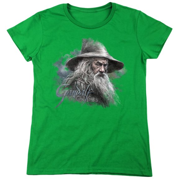 The Hobbit Gandalf The Grey Women's T Shirt, Kelly Green, 2X-Large
