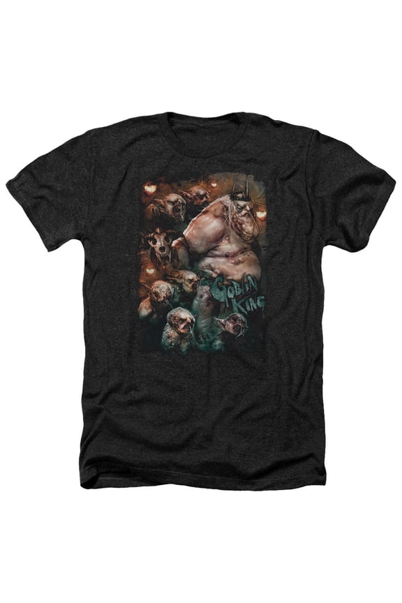 The Hobbit - Goblin King - Heather Short Sleeve Shirt - Medium