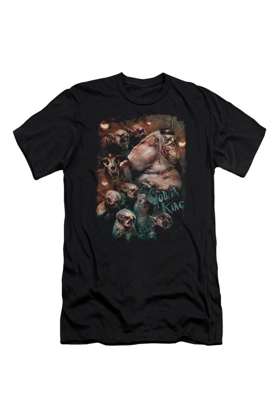 The Hobbit Goblin King S/S Adult 30/1 T-Shirt Black