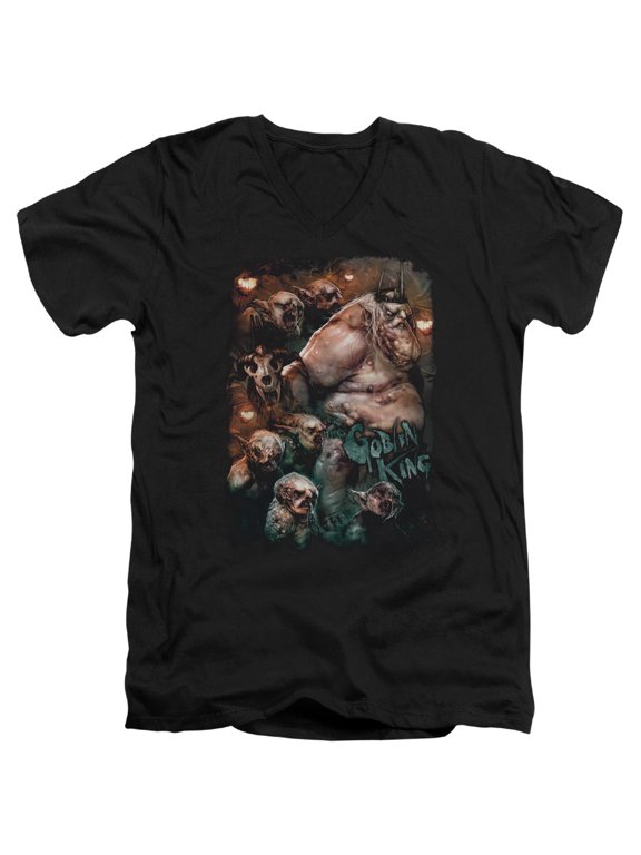 The Hobbit - Goblin King - Slim Fit V Neck Shirt - Medium