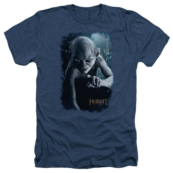 The Hobbit - Gollum Poster - Heather Short Sleeve Shirt - Large
