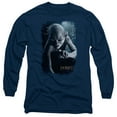thumbnail image 1 of The Hobbit Gollum Poster Long Sleeve Adult 18/1 T-Shirt Navy, 1 of 1