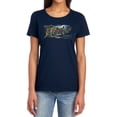 thumbnail image 1 of The Hobbit Greetings from Mirkwood Women's T Shirt, Navy, Medium, 1 of 6