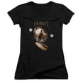 thumbnail image 1 of The Hobbit-Hobbit Hole Junior V-Neck Tee- Black - Small, 1 of 1