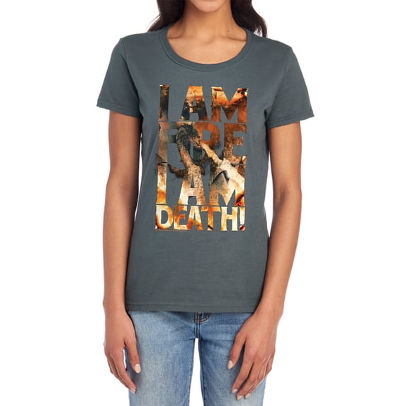 The Hobbit I Am Fire Women's T Shirt, Charcoal, Small