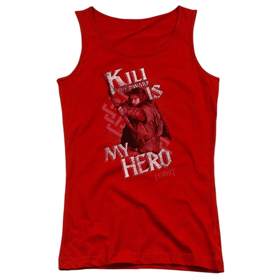 The Hobbit Kili Is My Hero Junior Women's Tank Top Red