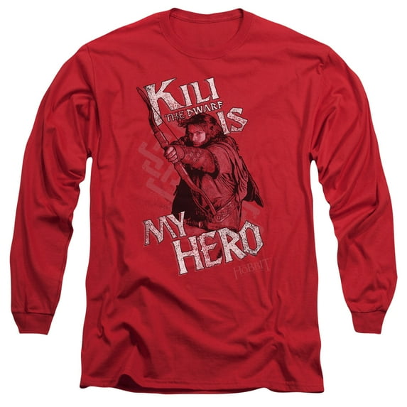 The Hobbit - Kili Is My Hero - Long Sleeve Shirt - XX-Large