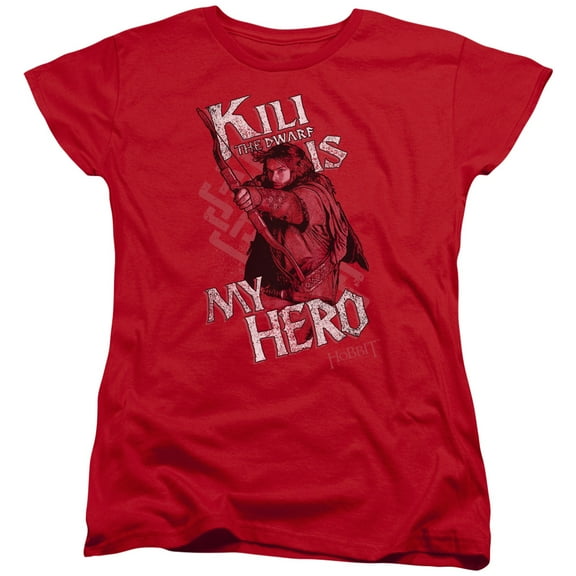 The Hobbit Kili Is My Hero S/S Women's T-Shirt Red