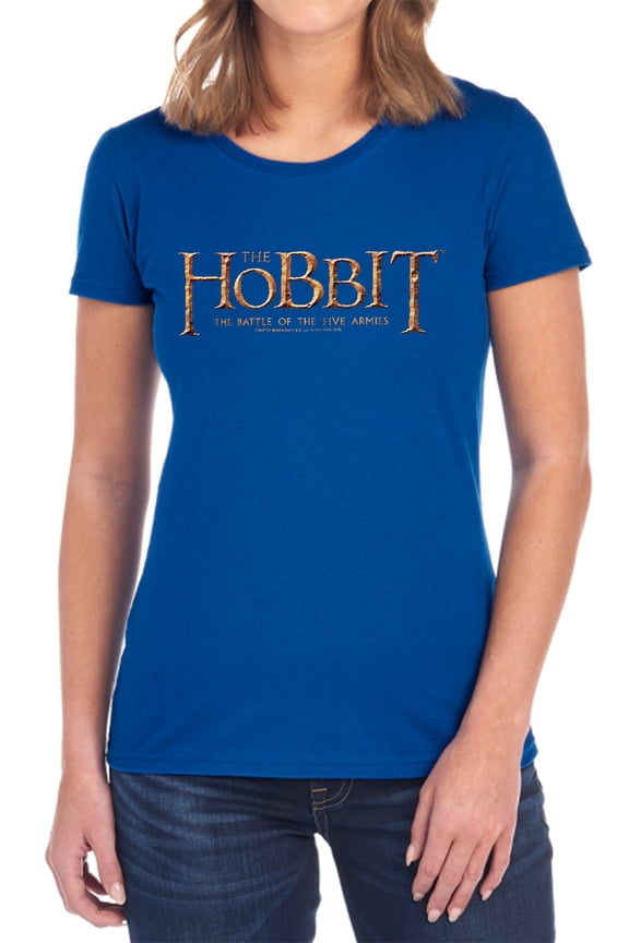 The Hobbit Logo Women's T Shirt, Royal, Large