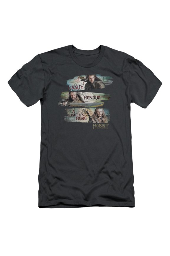 The Hobbit - Loyalty And Honour - Slim Fit Short Sleeve Shirt - Medium