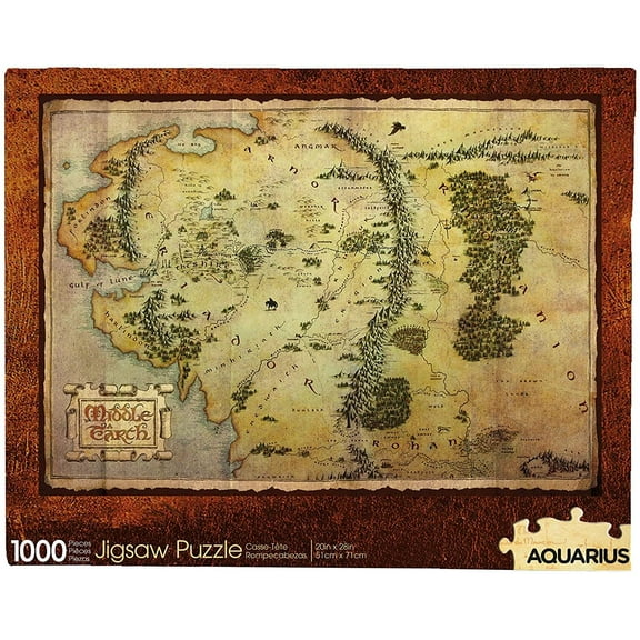 The Hobbit Map 1000 Piece Jigsaw Puzzle